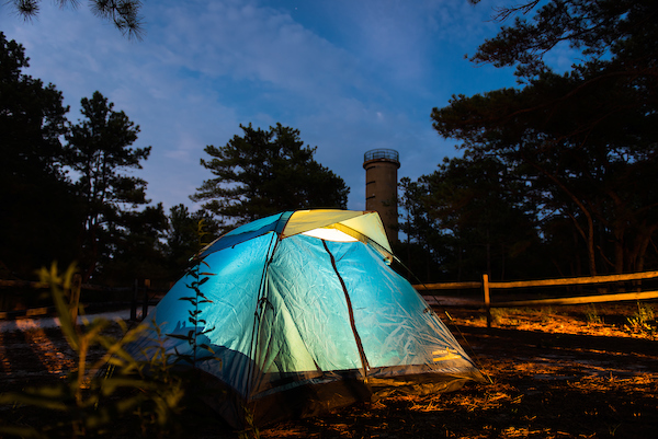 Tent camping at Cape