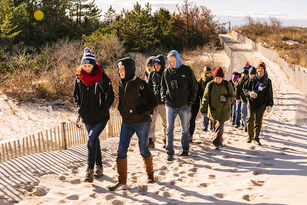 Turkey Tales attendees walking on the beach