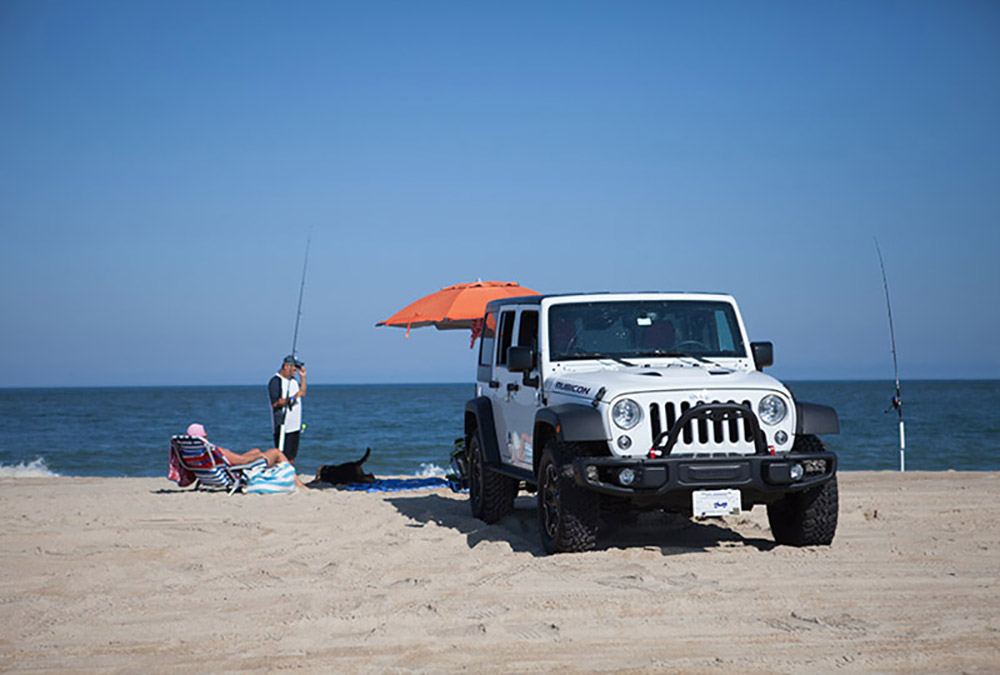 Jeep on Beach